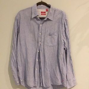 💥Izod Linen L/S Shirt - Size Large💥